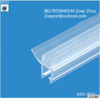 Transparent hard and soft pvc glass door strip